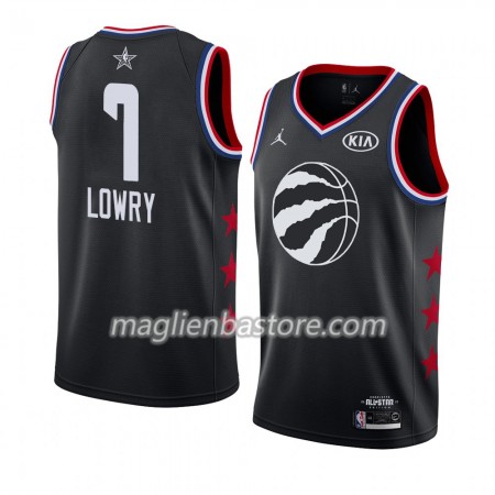 Maglia Toronto Raptors Kyle Lowry 7 2019 All-Star Jordan Brand Nero Swingman - Uomo